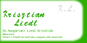 krisztian liedl business card