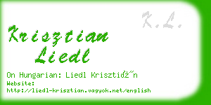 krisztian liedl business card